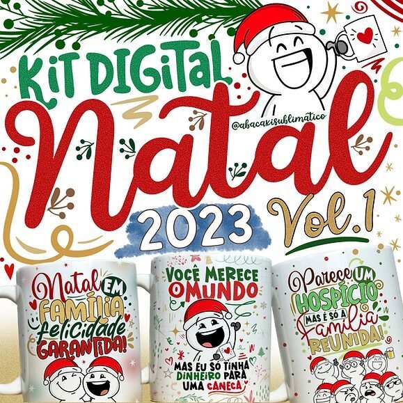 ec8459_01dcae007883495d926e004f9d1e74f0mv2-1.jpg Estampas Canecas - NataL 2023 Vol.1 (Abacaxi Sublimatico) - Imagem 1