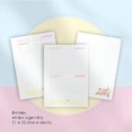 Kit Agendas Não Datadas Alfabeto floral + Brindes (Estúdio G19) - Imagem 2