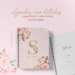Kit Agendas Não Datadas Alfabeto floral + Brindes (Estúdio G19) - Imagem 7