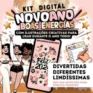 Kit Digital Novo Ano 2024 com Boas Energias (Pandoca)