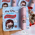 Cartão + Adesivo para baton de chocolate Páscoa - Ele vive
