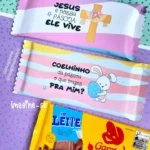 Barra de chocolate Páscoa