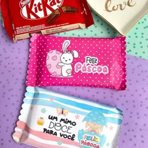 Adesivo para kitkat páscoa