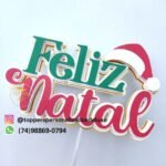 Kit 12 Topos de Bolo Natalinos - Imagem 3
