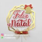 Kit 12 Topos de Bolo Natalinos - Imagem 5