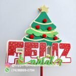 Kit 12 Topos de Bolo Natalinos - Imagem 6