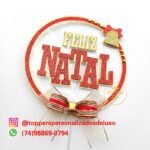 Kit 12 Topos de Bolo Natalinos - Imagem 9