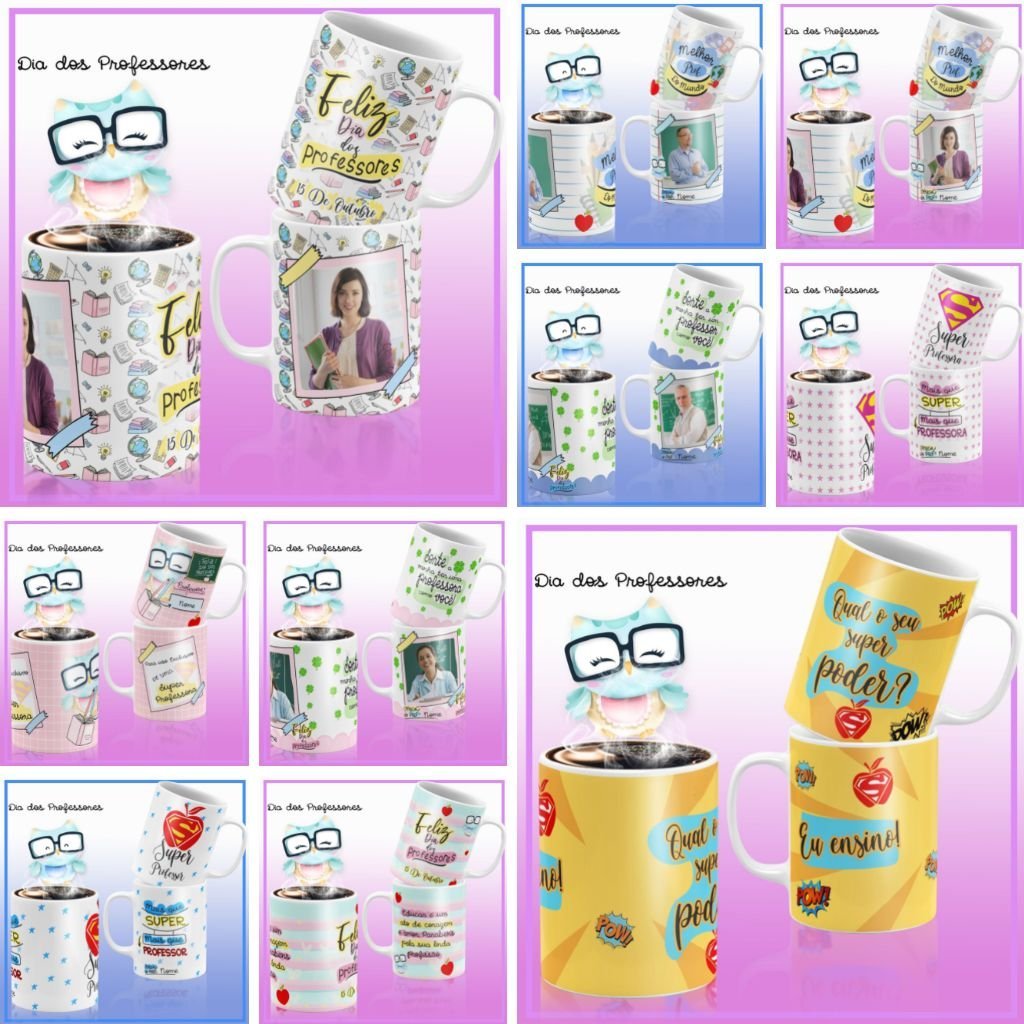 kit-26-canecas.jpg Canecas Professores Frases e Foto - Imagem 1