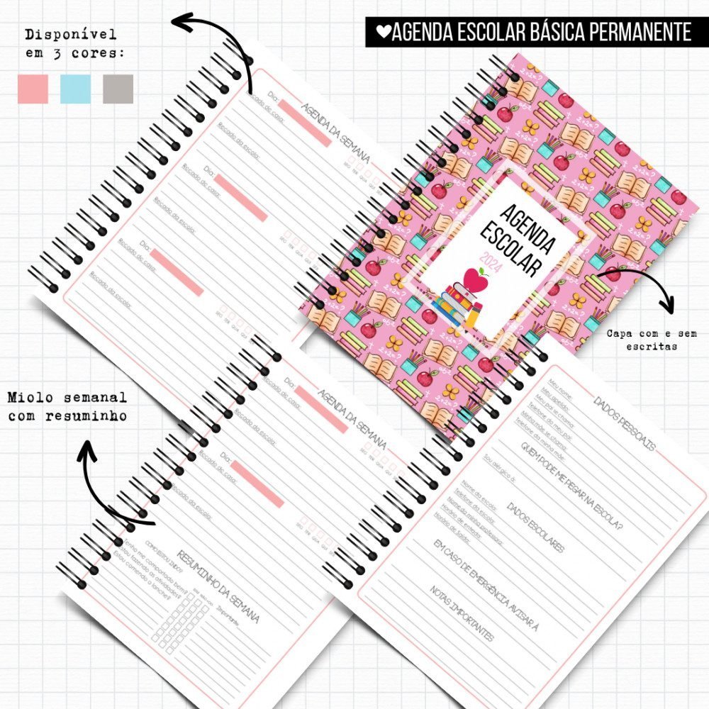 large-4-5.jpg Agenda Escolar Permanente (Encaderna com Amor) - Imagem 1