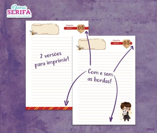 Miolo Agenda 2024 Harry Potter - (Dona Serifa) - Imagem 3