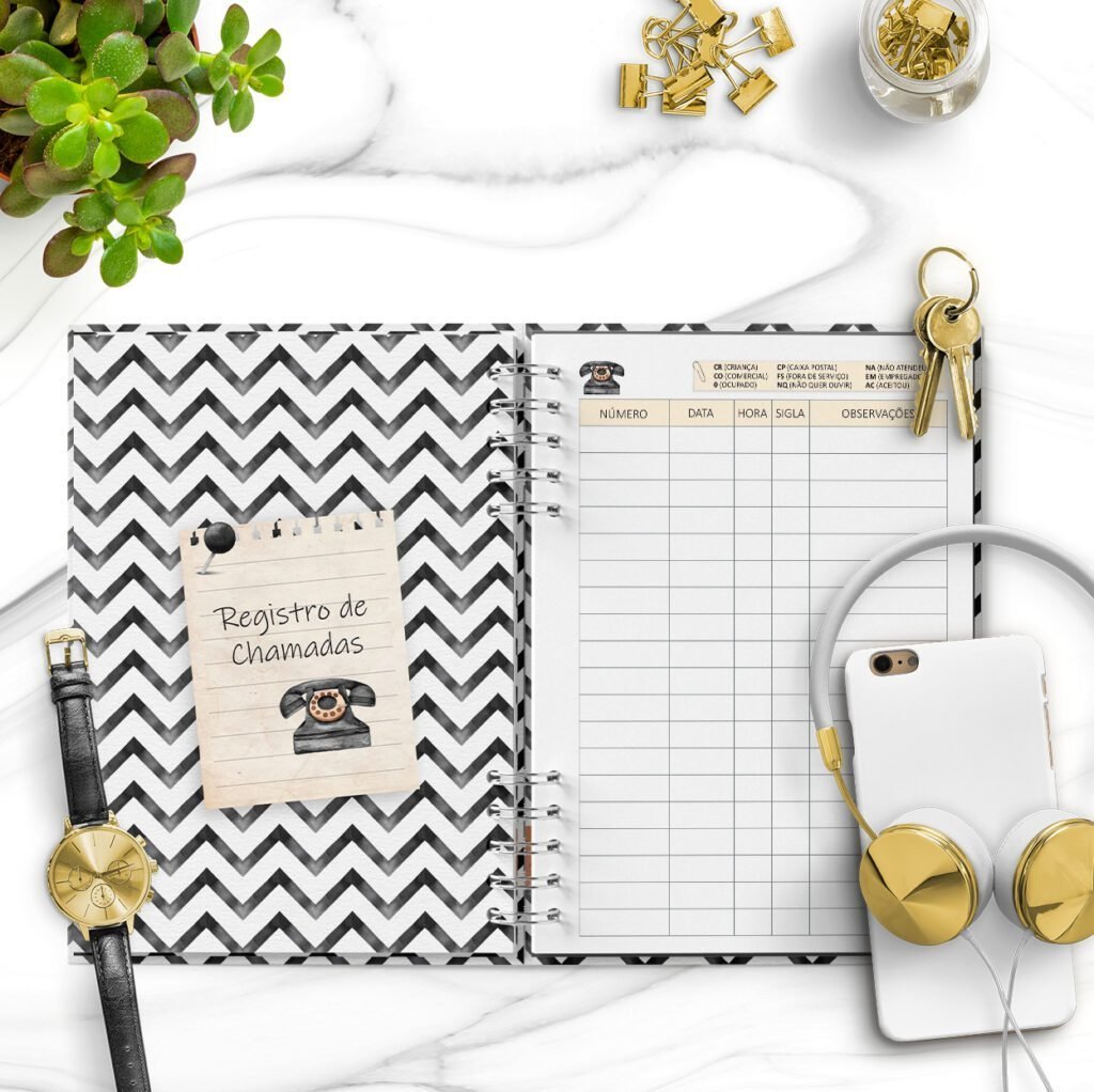 Caderno de Testemunhos por Telefone Masculino - Imagem 3