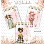 Kit Felicidade 1 - Bloco | Caderno | Capas  (Clube da Crys)