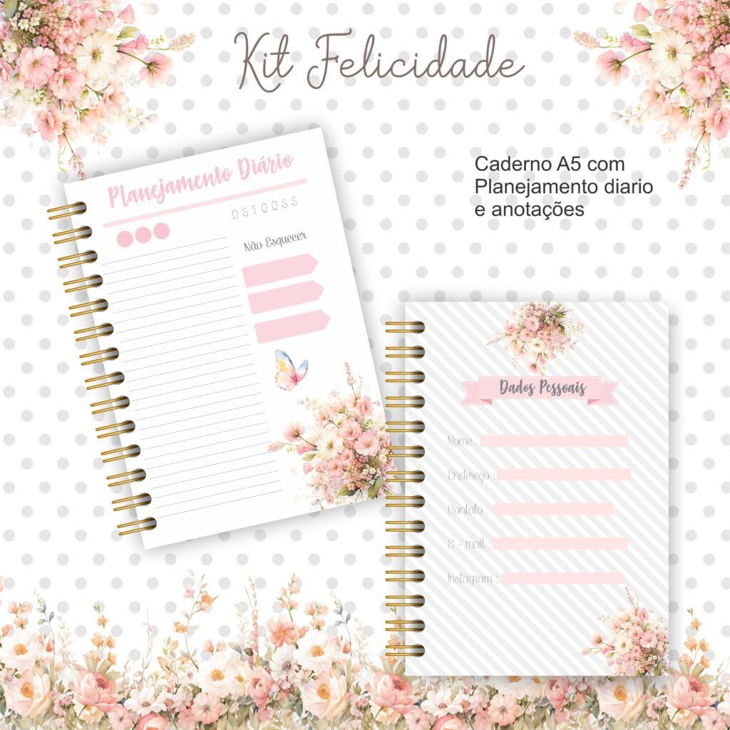 mockup-6-2.jpg Kit Felicidade 1 - Bloco | Caderno | Capas  (Clube da Crys) - Imagem 5