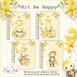 Kit Be Happy Baby - Bloco | Caderno | Capas (Clube da Crys) - Imagem 2