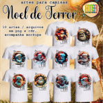 Estampas Noel de Terror - Camisas (Ana Melin)
