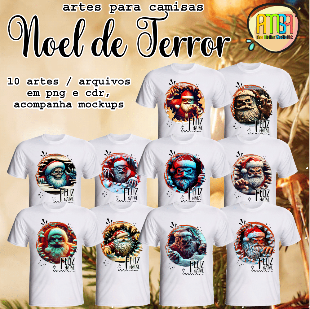 noel-de-terror-2.png Estampas Noel de Terror - Camisas (Ana Melin) - Imagem 1