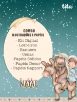 O Verdadeiro Natal - Combo de Ilustrações e Papéis (Tita)