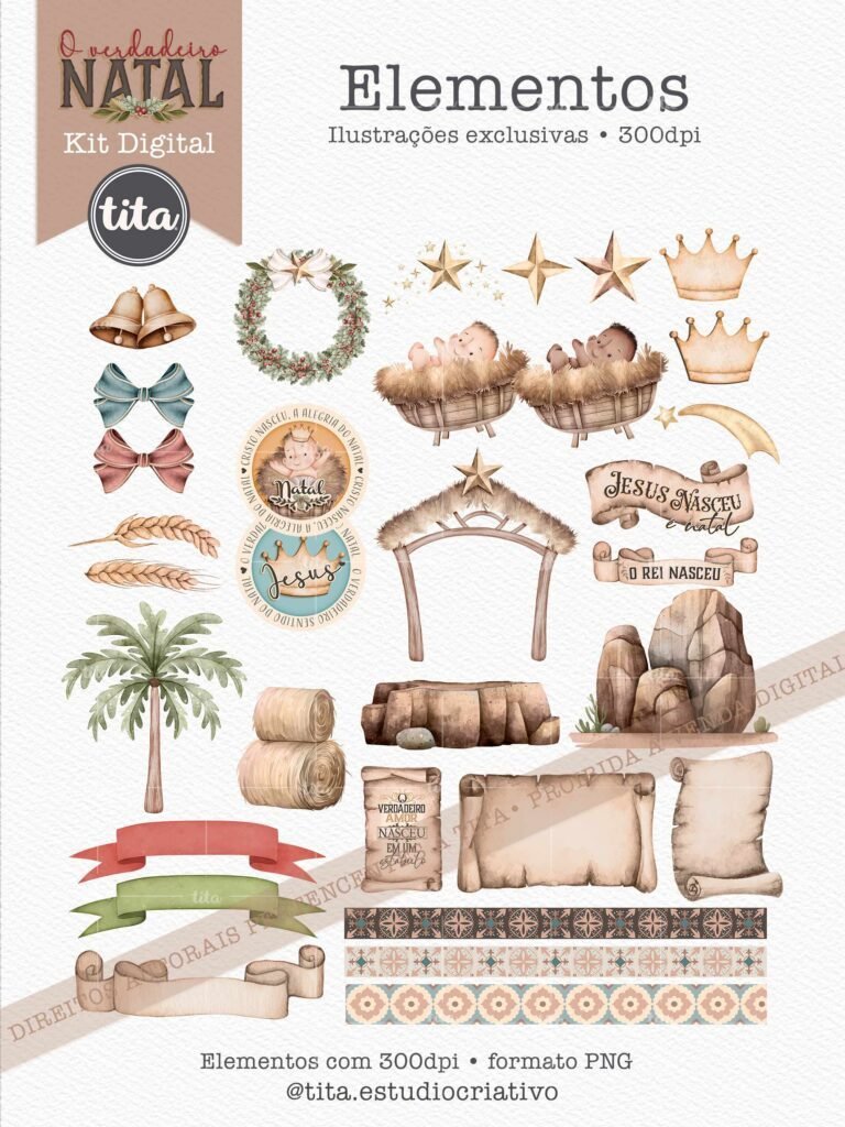 preview_natividade23_elementoskit-scaled-2.jpg O Verdadeiro Natal - Combo de Ilustrações e Papéis (Tita) - Imagem 6