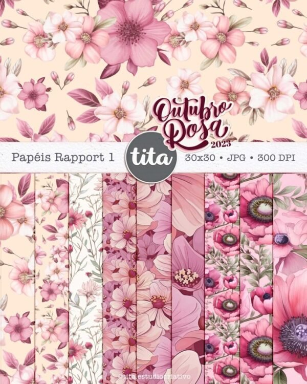 Outubro Rosa - Papéis Rapport 1 e 2 - Imagem 3