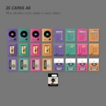 Coleção Capas, Bolsos, Divisórias e Papeis - Retrô 2.0 - Imagem 8