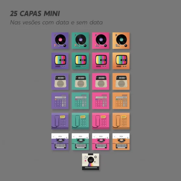 Coleção Capas, Bolsos, Divisórias e Papeis - Retrô 2.0 - Imagem 7
