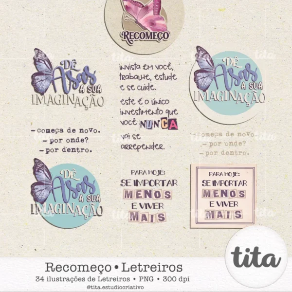 Recomeço - Combo Ilustrações - Imagem 17