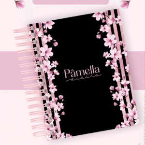 Sakura Preta e Rosa - Agendas | Planners 2026 (Pamella)
