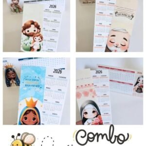 COMBO Calendários 2026 (Abelhinha)