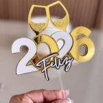 Feliz 2026 - Topo de Bolo