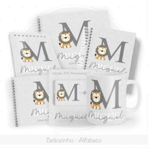 Leãozinho Alfabeto - Kit Maternidade