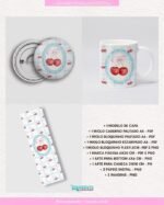 Coleção Cerejinhas Aquarela - Kit de Encadernação - Imagem 2