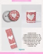 Coleção Corações Aquarela - Kit de Encadernação - Imagem 3