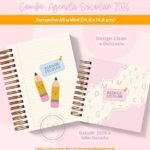 COMBO Agenda Escolar e Infantil 2026 (Branco Papel)