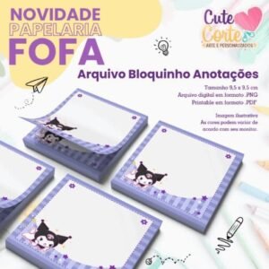 Bloquinho – 95x95mm – Kumaru – Papelaria Fofa