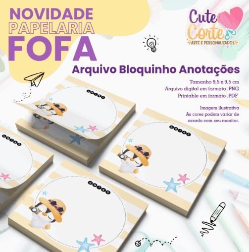 Bloquinho-–-95x95mm-–-Pinguim-–-Papelaria-Fofa-54