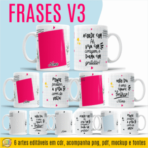 Frases V3 - Artes Caneca