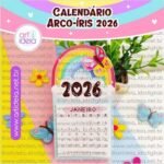 Calendário Arco-íris 2026