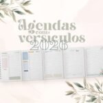 Pack Agendas com Versículos 2026 (Amarantto)