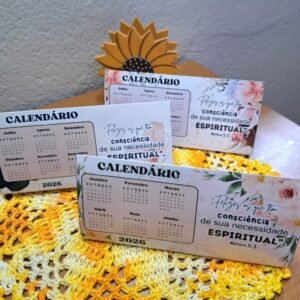 Calendário de Mesa - Com o Texto do Ano 2026 (Rê Castori)