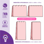 Molde Sacola Fundo Fechamento Automatico