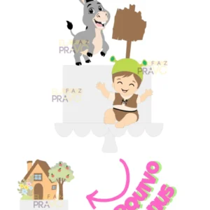 Shrek Baby + Bonus - Topo de Bolo