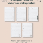 Caderno e bloquinho Costura Coleção Astros (Perfeito Miolo)
