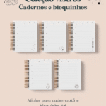 Caderno e bloquinho wire-o Coleção Astros (Perfeito Miolo)