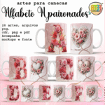 Alfabeto Apaixonado - Artes Caneca