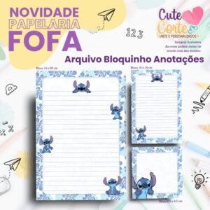 Stitch - Pack Papelaria Fofa – Bloquinhos