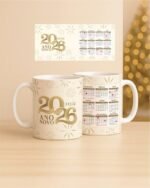 Ano Novo com Calendário - Artes para Caneca