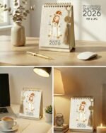 Mini Calendário de mesa A6 Santinhos PDF (Carinas Paper) - Imagem 3