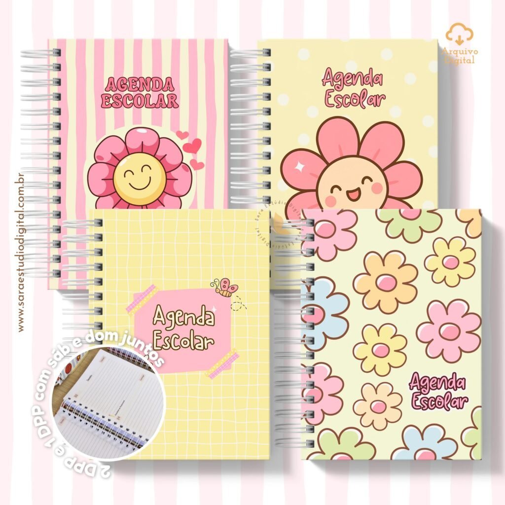 13-scaled.png-scaled-1.jpeg Agenda Escolar 2026 – Rosa com amarelo (A5) – 1 e 2DPP (Sara Estúdio) - Imagem 1