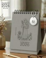 Mini Calendário de mesa A6 Santinhos Versão Masculina PDF (Carinas Paper) - Imagem 5