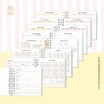 Agenda Escolar 2026 – Rosa com amarelo (Mini quadrada) – 1 e 2DPP (Sara Estúdio) - Imagem 2